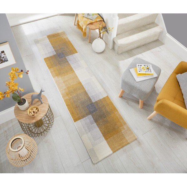 Сив и жълт килим , 60 x 230 cm Plaza - Flair Rugs-image-1