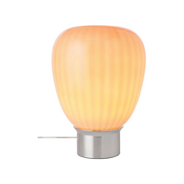 Розова/в блестящо сребрист цвят стъклена настолна лампа (височина 34 cm) Balloon – Ellos Home-image-4