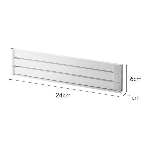 Бял магнитен накланящ се държач за кърпи Tower - YAMAZAKI-image-4