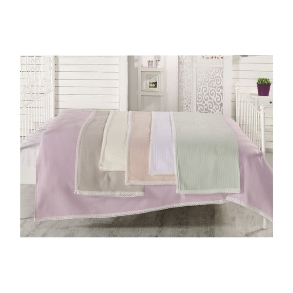 Лилаволилава памучна покривка за двойно легло Damla, 200 x 230 cm - Unknown