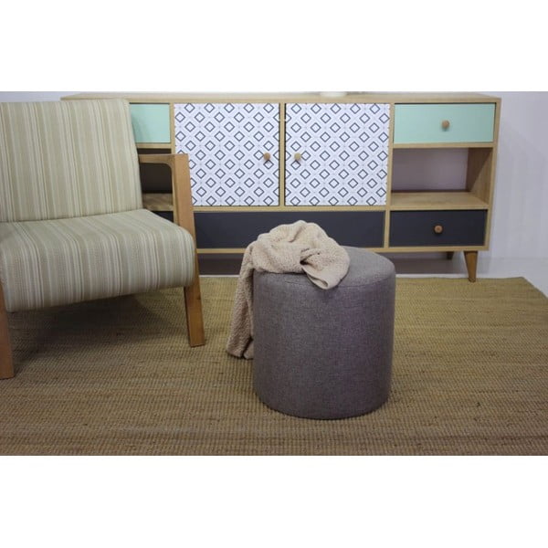 Сива табуретка Silindir – Balcab Home-image-2