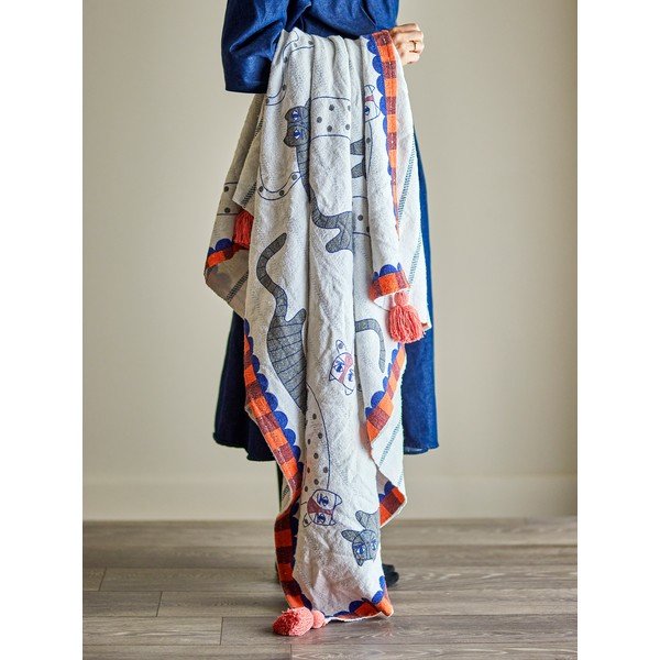 Одеяло със смес от памук 130x155 cm Missy – Bloomingville-image-2