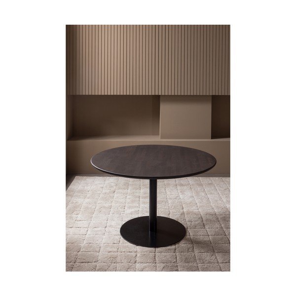 Кръгла трапезна маса с дъбова дървена плоскост ø 120 cm Tablo – WOOOD-image-1