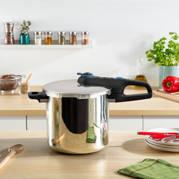 Тенджера под налягане от неръждаема стомана 8 л Secure Trendy - Tefal-image-2