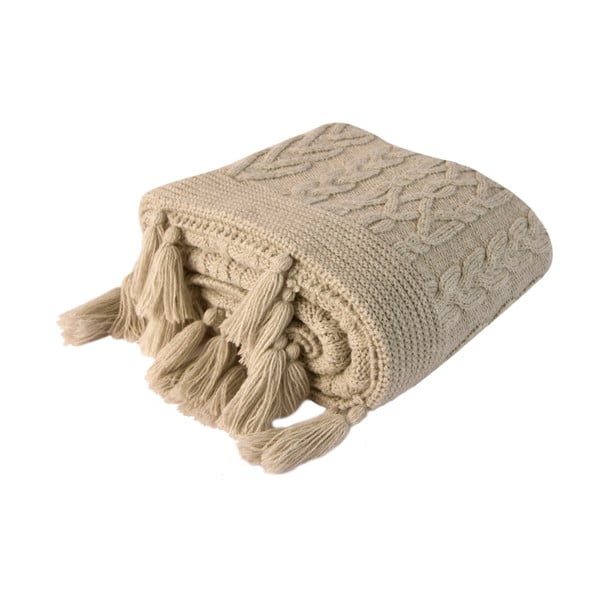 Светлобежова покривка за легло Daniela, 130 x 170 cm - Homemania Decor-image-1