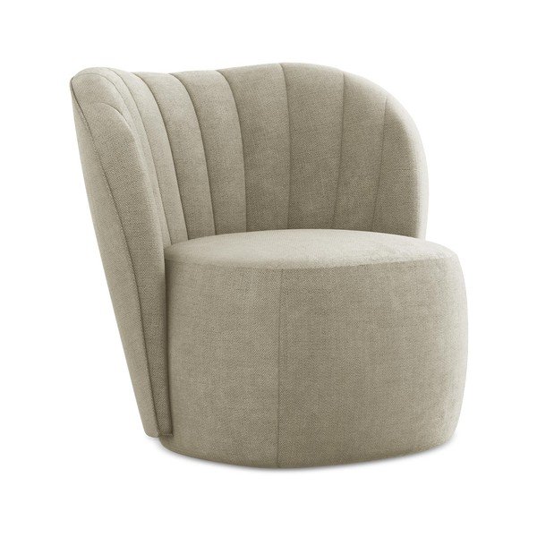 Бежово шенилово кресло Keloa – Makamii