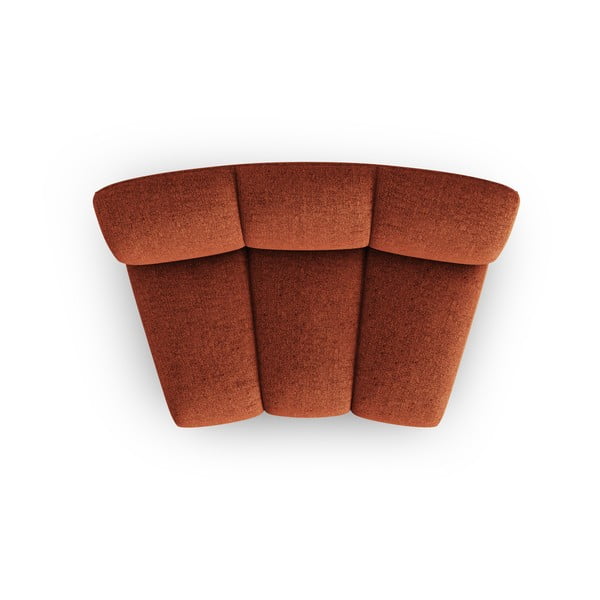 Модулен диван в тухлен цвят (среден модул) Lupine – Micadoni Home-image-2