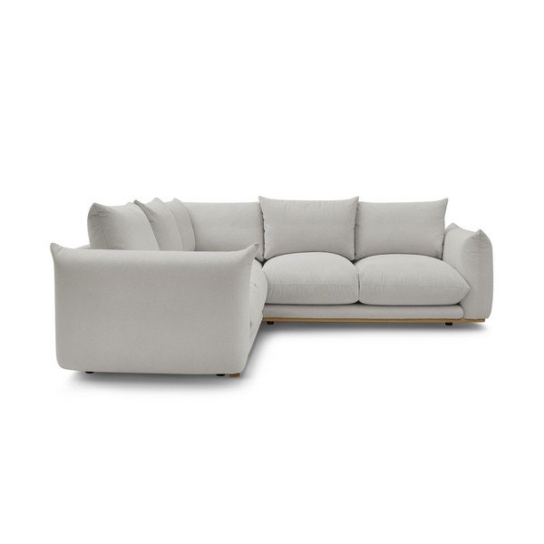 Светлосив ъглов диван Ernest – Bobochic Paris-image-3