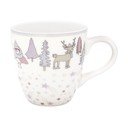 Бяла и розова чаша от фаянс Деца Forrest - Green Gate