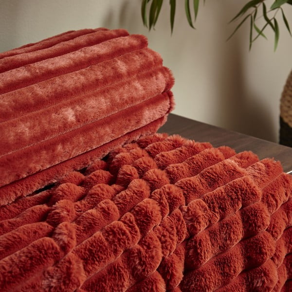 Одеяло от микрофлийс 130x170 cm Cosy Ribbed - Catherine Lansfield-image-2