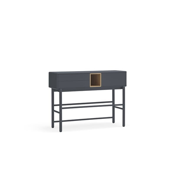 Тъмно сива конзолна маса 35x120 cm Corvo - Teulat-image-2