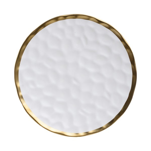 Бяла порцеланова чиния Goldie, ⌀ 30,5 cm - InArt