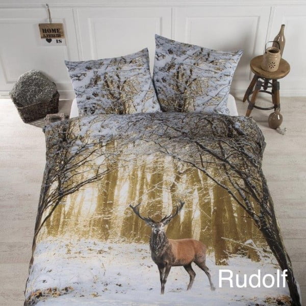 Памучно спално бельо за двойно легло Rudolf, 200 x 200 cm - Ekkelboom