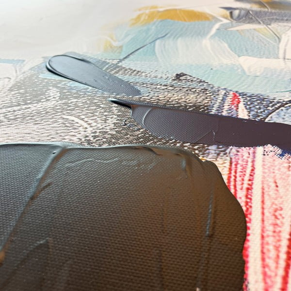 Картина с ръчно изрисувани елементи 70x100 cm Cro – Styler-image-3