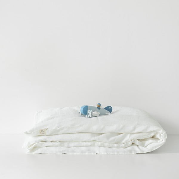 Детско бяло спално бельо Nature, 70 x 100 cm - Linen Tales