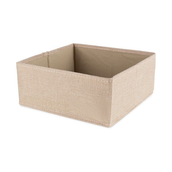 Бежова текстилна кутия за съхранение 28x12x12 cm Sandy – Compactor