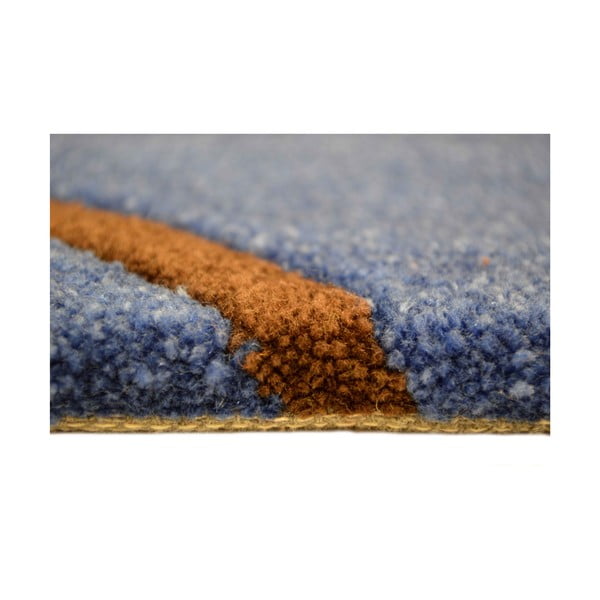 Ručně tkaný koberec Pluto, 200x300 cm, modrý-image-2