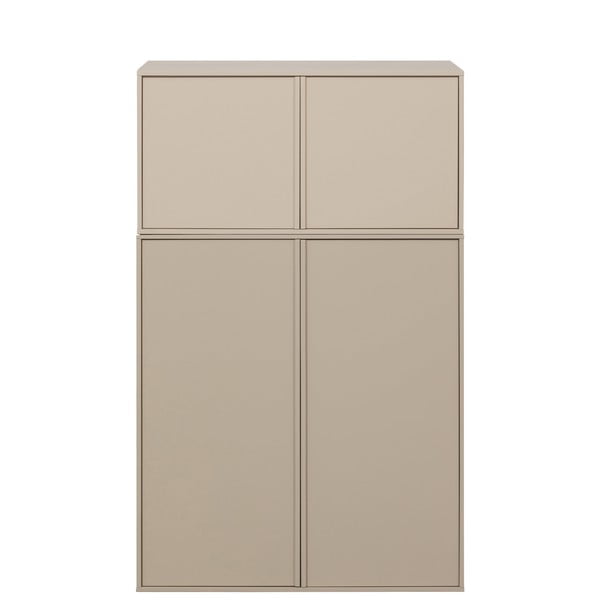 Кремав модулен гардероб от борова дървесина 100x150 cm Daily – vtwonen