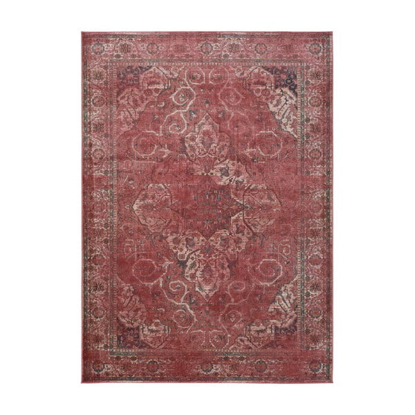 Червен вискозен килим Lara Rust, 160 x 230 cm - Universal