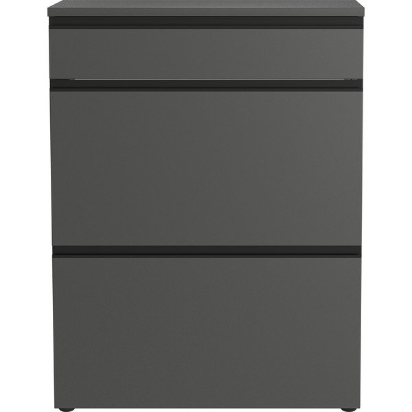 Антрацитна стойка за обувки 80x107x29 cm Baldone – Germania-image-3