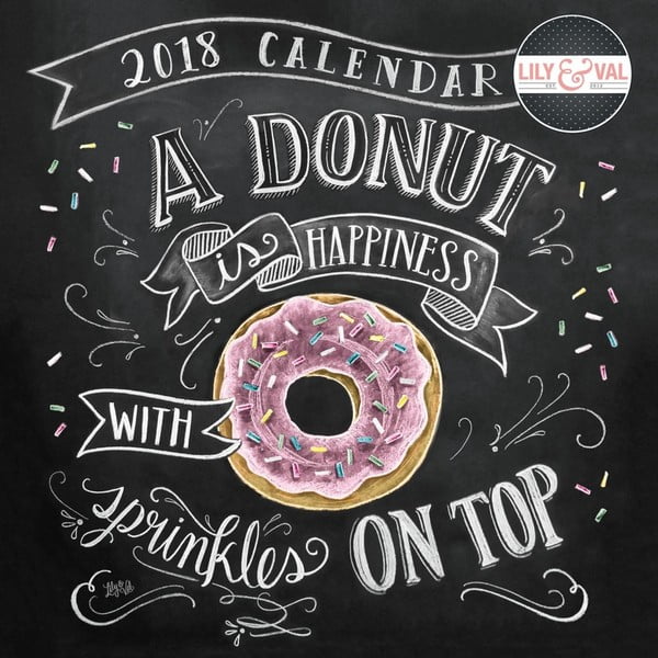 Malý nástěnný kalendář pro rok 2018 Portico Designs Lily & Val