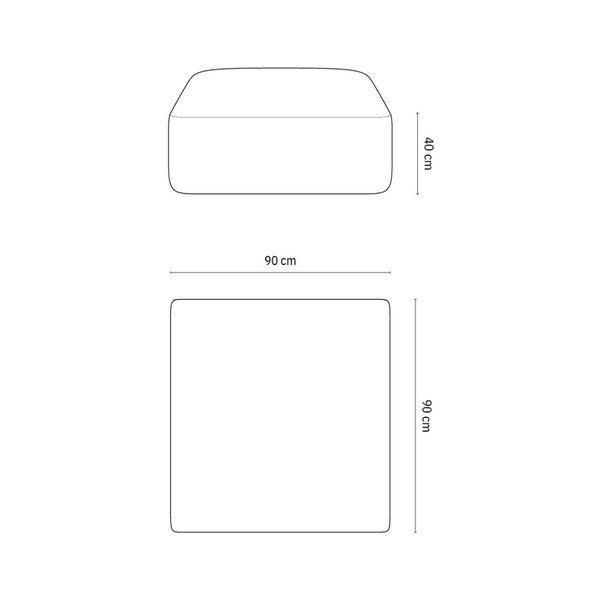 Светлокафява кадифена табуретка Campi – Cosmopolitan Design-image-4