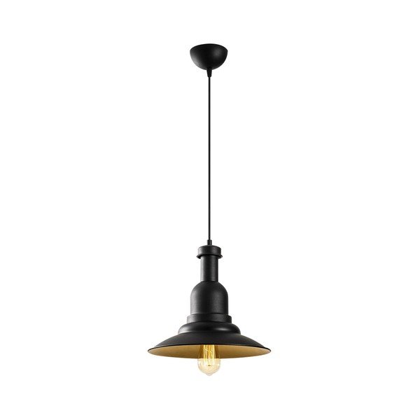 Černé kovové závěsné svítidlo Opviq lights Evgi-image-2