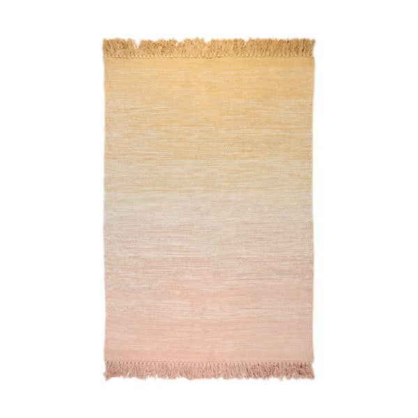 Оранжево-розов миещ се килим 100x150 cm Kirthy - Nattiot