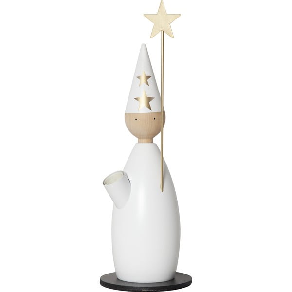 Бяла светлинна украса с коледен мотив ø 12 cm Lucia Classic - Star Trading