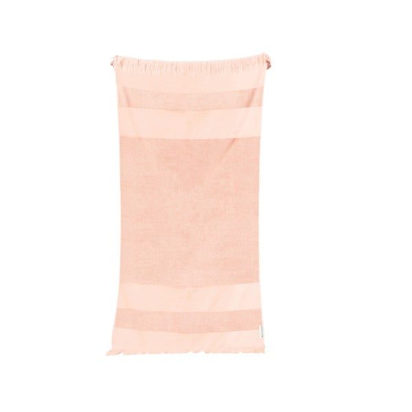 Розова памучна плажна кърпа , 175 x 90 cm Summer Stripe - Sunnylife