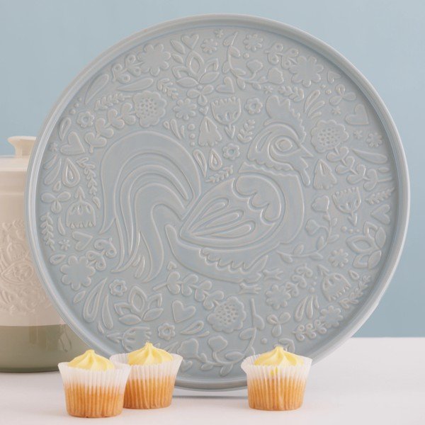 Сиво-синя керамична чиния за сервиране ø 30 cm Home to Roost – Mason Cash-image-1