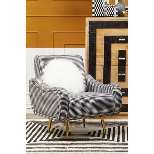 Черно-бял кресло Holli – Premier Housewares-image-1