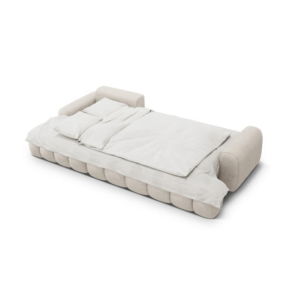 Бежов сгъваем/с място за съхранение ъглов диван (ляв ъгъл) Linz – Cosmopolitan Design-image-4