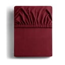 Еластичен чаршаф от джърси в цвят бордо 180x200 cm Amber – Restilo