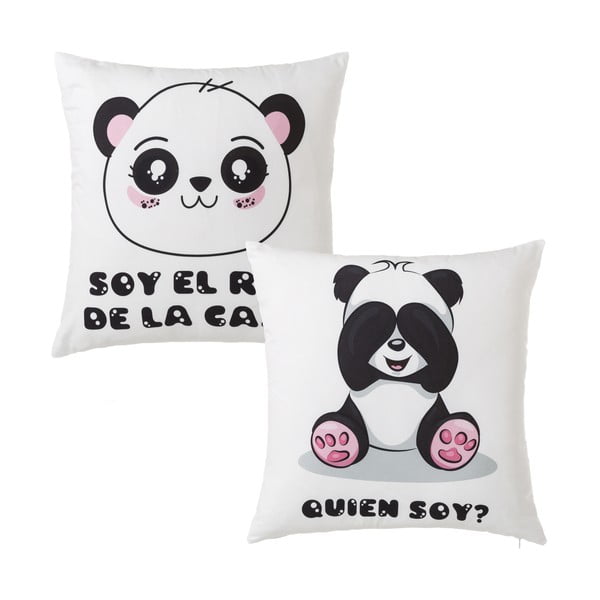 Комплект от 2 възглавници с мотив на панда Unimasa Panda , 45 x 45 cm - Casa Selección