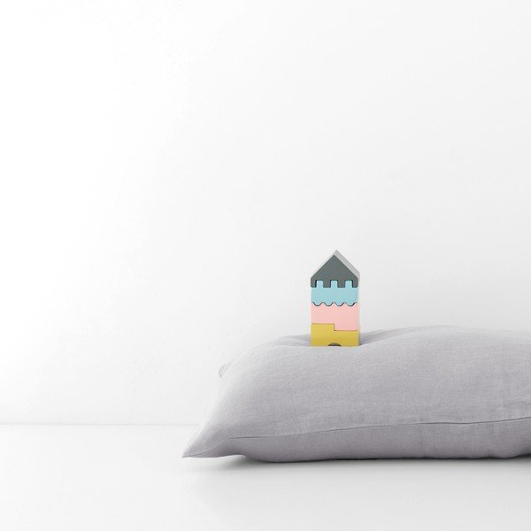 Детска сива ленена калъфка за възглавница Nature, 40 x 60 cm - Linen Tales-image-3