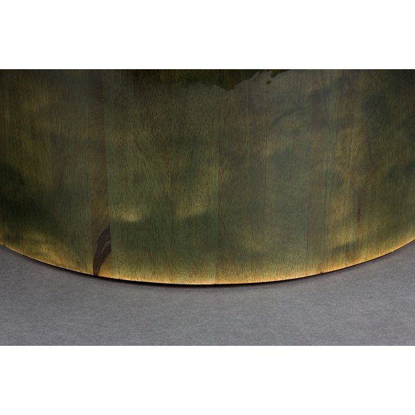 Зелена кръгла масичка за кафе от масивно манго ø 60 cm Mush – Dutchbone-image-4