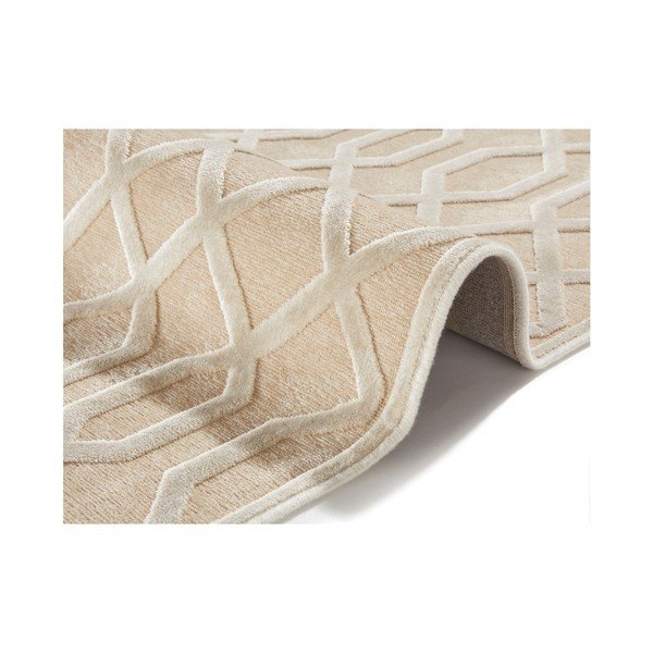 Кремав килим от вискоза , 160 x 230 cm Caine - Mint Rugs-image-2