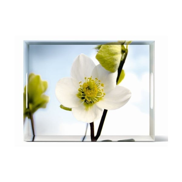 Podnos Classic White Blossom, 40x31 cm