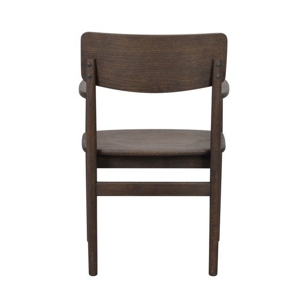 Тъмнокафяв трапезен стол от масивен дъб Maidstone – Rowico-image-3