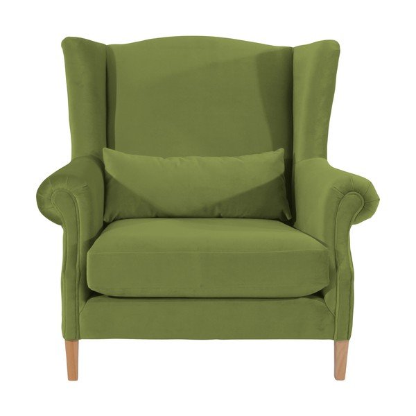 Маслиненозелено кадифено кресло Harvey Velvet - Max Winzer-image-2