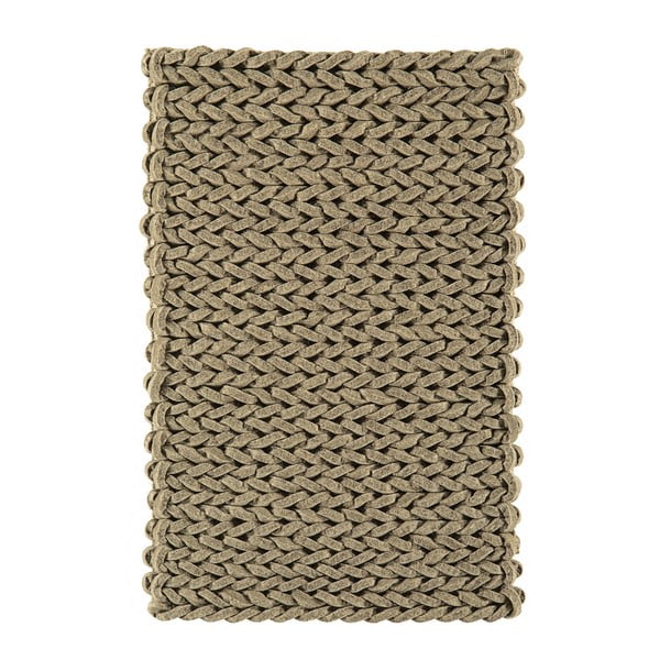 Vlněný koberec Helix Taupe, 160x230 cm