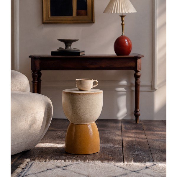 Керамична кръгла странична масичка ø 28,5 cm Finca – Light & Living-image-3
