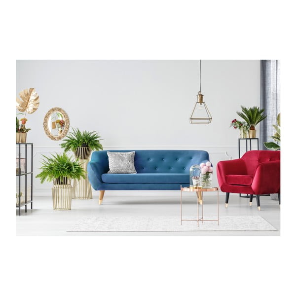 Modrá dvoumístná pohovka Mazzini Sofas Amelie-image-4