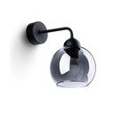 Черна стенна лампа ø 15 cm Grande – Sollux