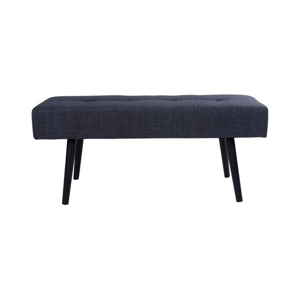 Tmavě šedá lavice House Nordic Skiby, 100 x 35 cm
