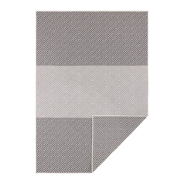 Черно-бял двустранен килим за открито , 120 x 170 cm Maui - NORTHRUGS