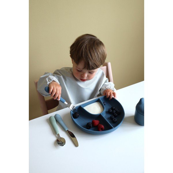 Зелен/син детски прибори за хранене от силикон 3 бр. Ocean Mix – Cam Cam Copenhagen-image-1