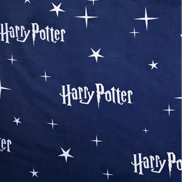 Тъмносиньо/сиво единично  детско спално бельо от микрофибър 140x200 cm Harry Potter "Hogwarts Night" – Jerry Fabrics-image-4