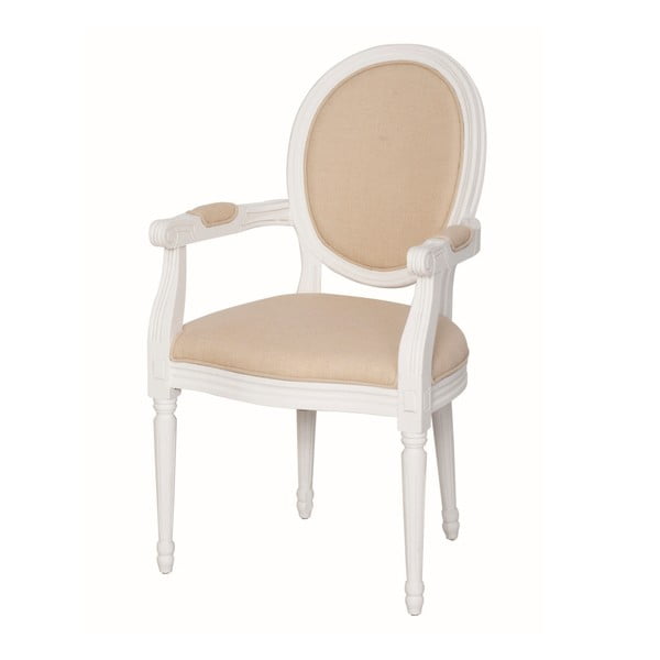 Bílá čalouněná židle z topolového dřeva Livin Hill Belle
